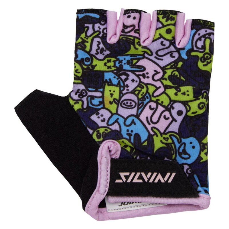 Detské cyklo rukavice Silvini Locri ružová 50984876