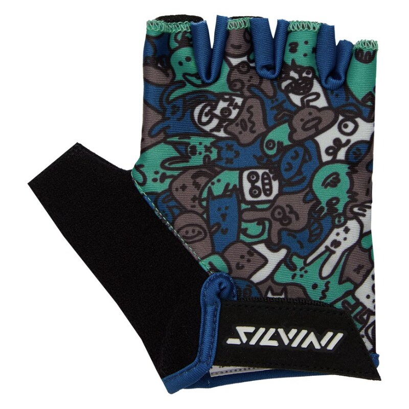 Detské cyklo rukavice Silvini Locri modrá 50984873