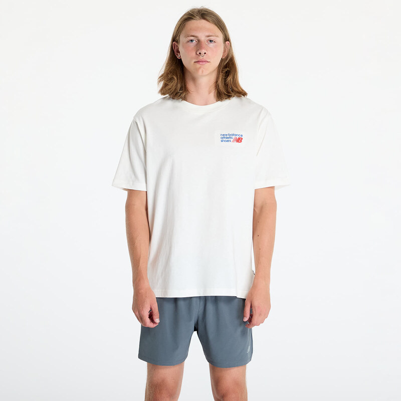 Tričko New Balance Athletics Premium Logo T-Shirt Sea Salt XL 56560385