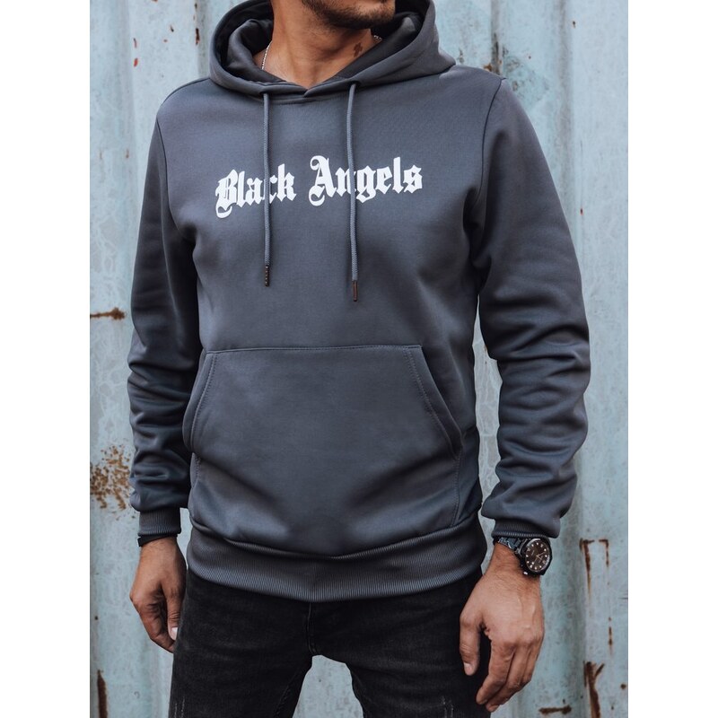 Dstreet Jedinečná pánska tmavošedá mikina 56554292