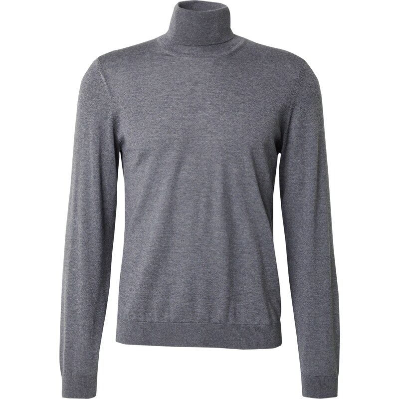 BOSS Sveter Musso sivá melírovaná 32789276