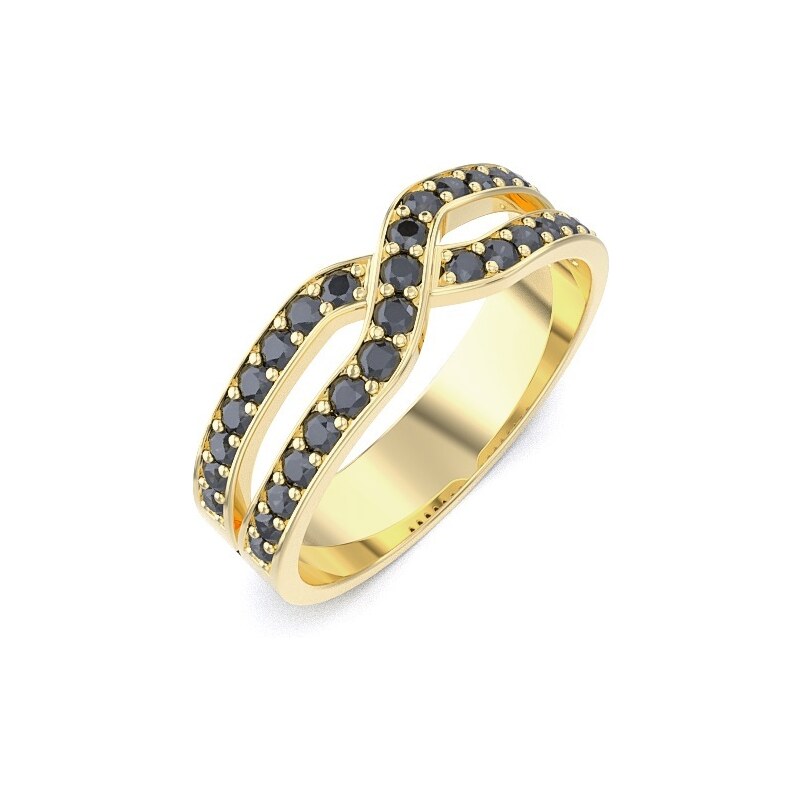 Diamantový zlatý prsteň 22174D/ZC 41696326