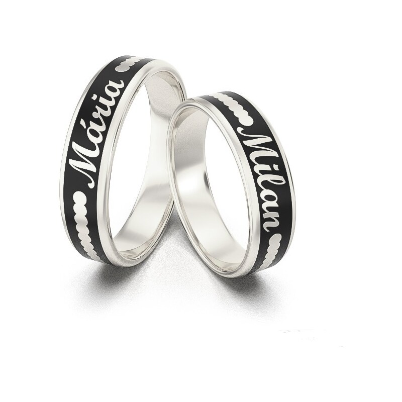 Originálne obrúčky - biele zlato 2014092/B 53462100