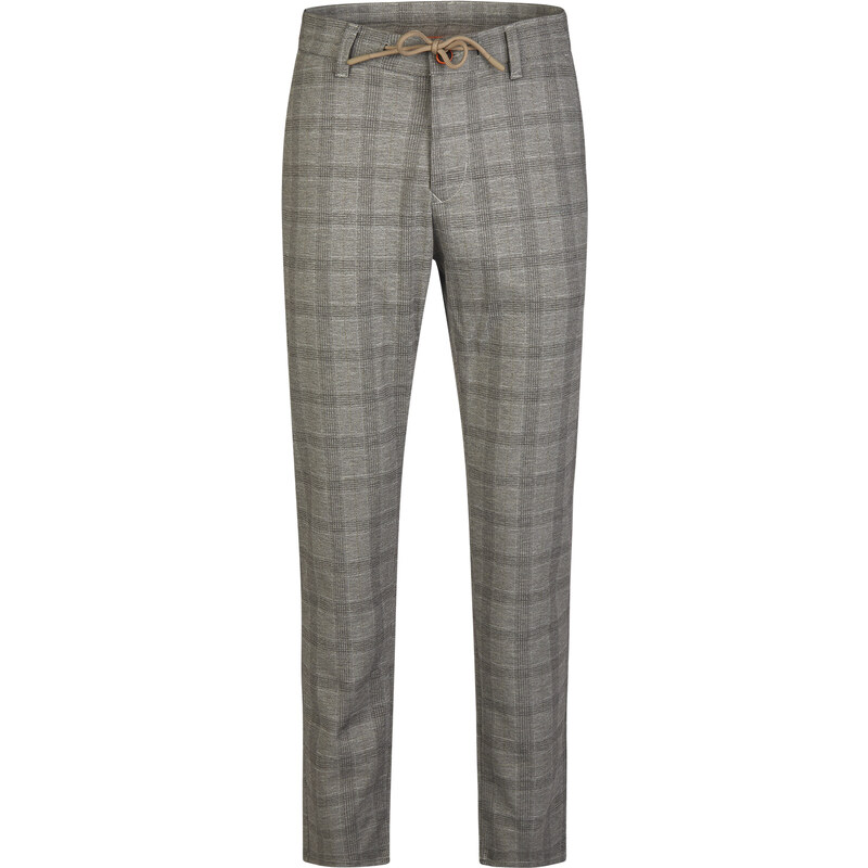 Pánske kárované jersey nohavice HATTRIC slim fit 56564679