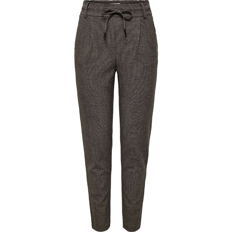 ONLY Plisované nohavice čierna / prírodná biela 56573700