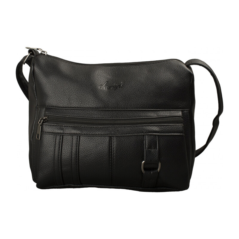 Malá Taška cez rameno s predným vreckom dariya 25x21x16cm čierna 56580841