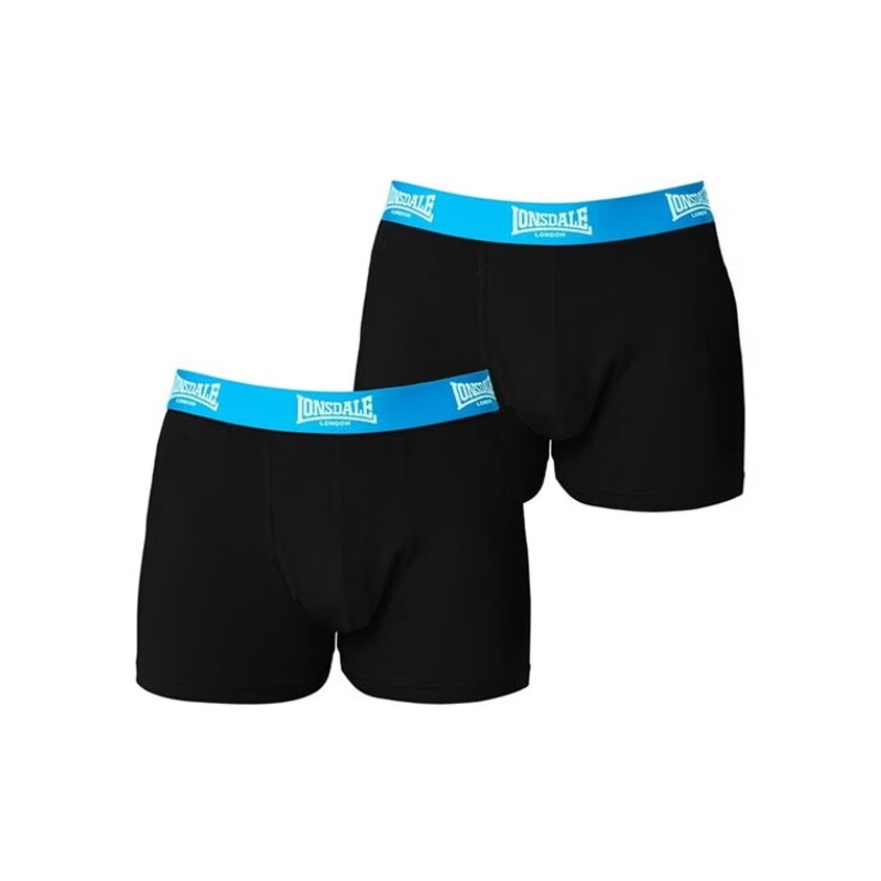 Prémiové Pánske Trenky Lonsdale 2ks čierne modré 46626658