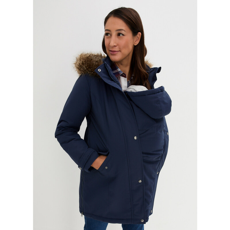 bonprix Funkčná materská bunda/na nosenie detí, 3v1, farba modrá 44733907