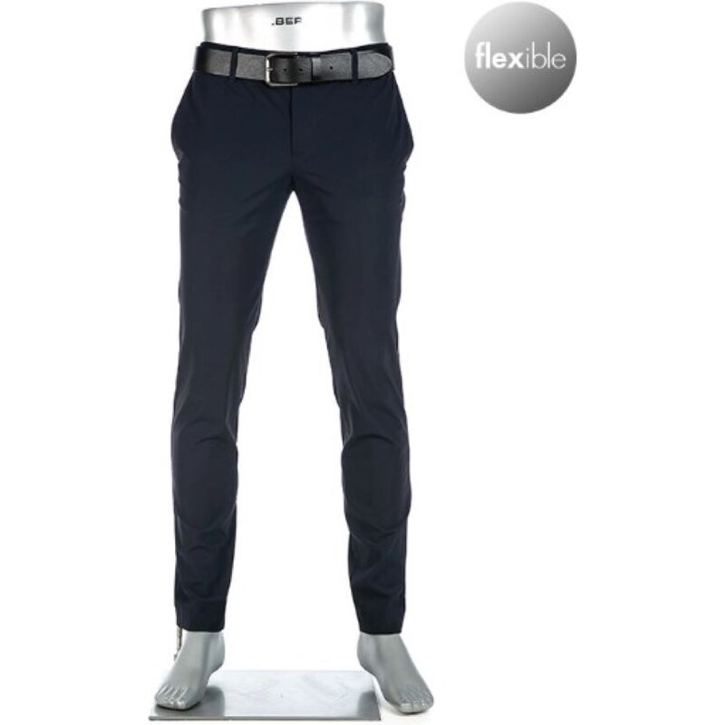 Pánske modré funkčné chino nohavice Revolutional ALBERTO slim fit 56595416