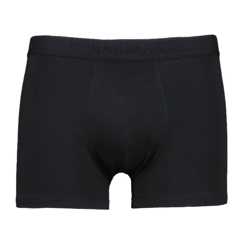 Pánske čierne bavlnené boxerky RAGMAN (2 ks) 56595421