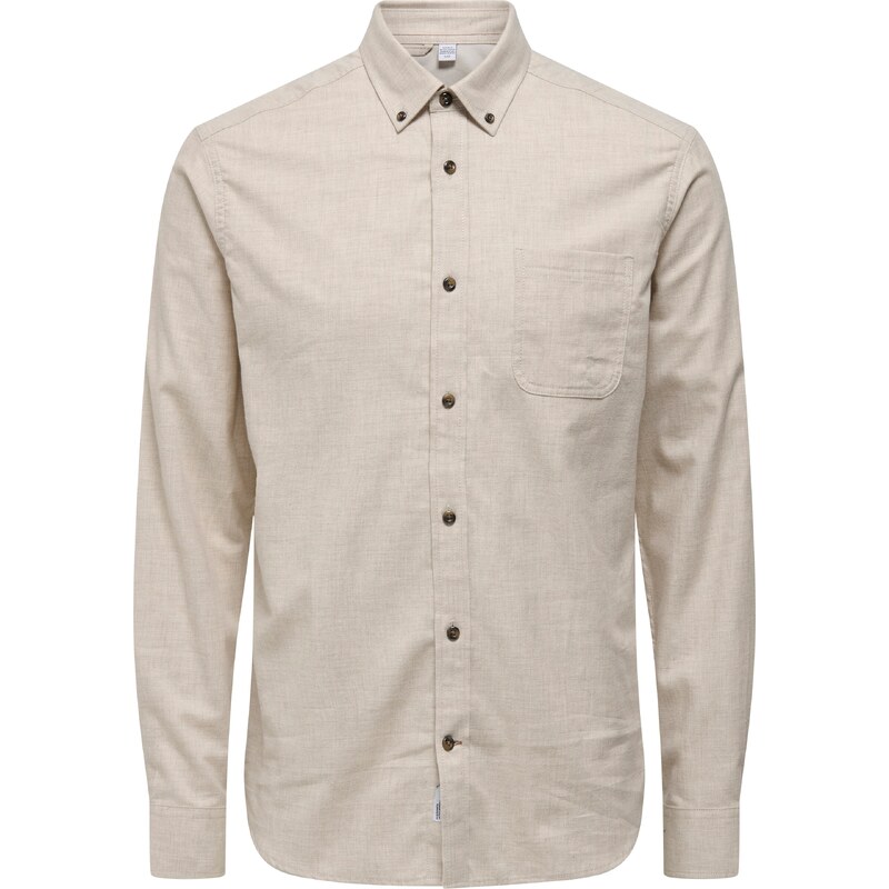 Only & Sons Košeľa ONSRoad svetlosivá 56605548