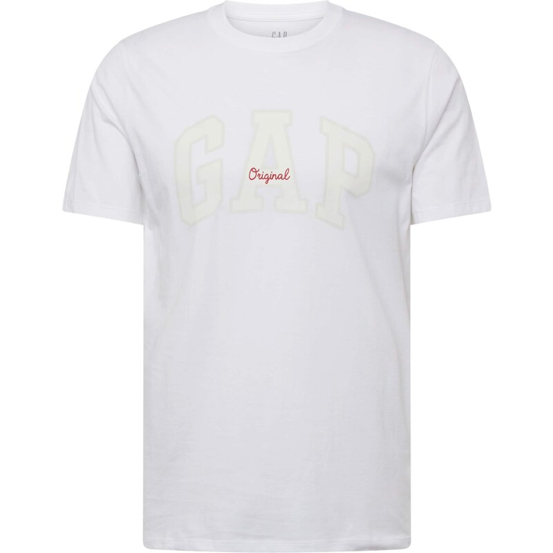 GAP Tričko krémová / slonová kosť / tmavočervená / biela 56606588