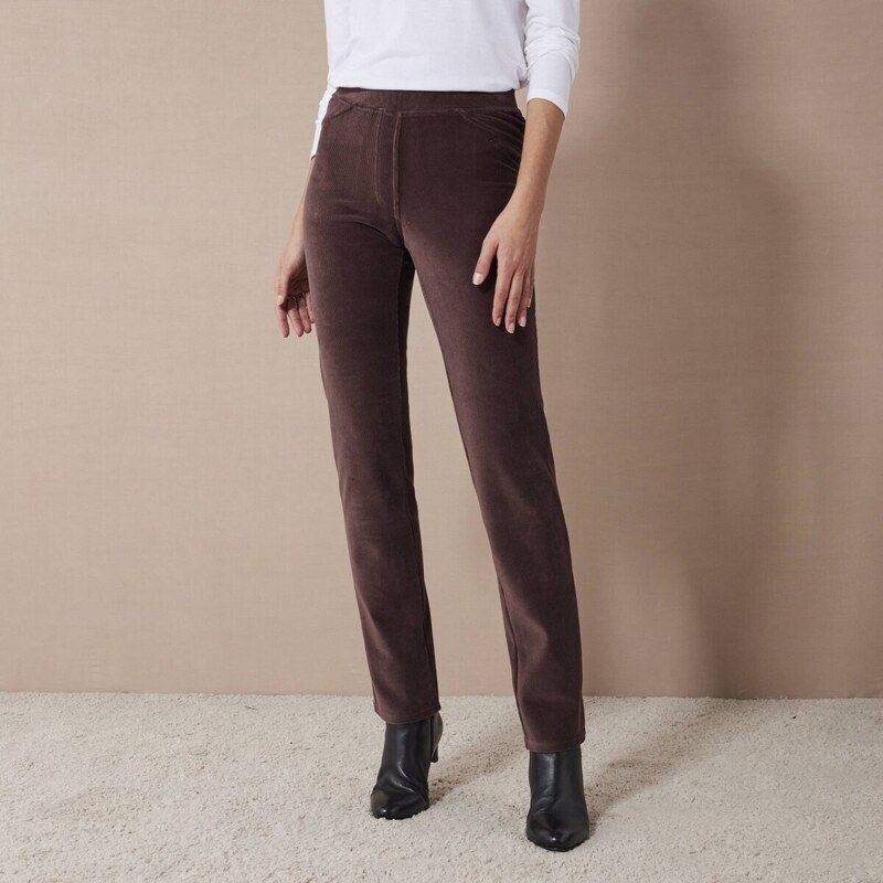 Rovné menčestrové džegíny čokoládová 052 Blancheporte 56607581