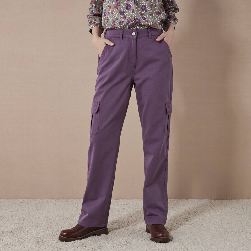 Rovné cargo nohavice slivková 036 Blancheporte 56607584