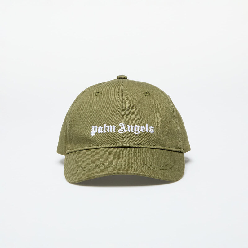 Palm Angels Kids Logo Baseball Cap Military Green/ White II 56609625