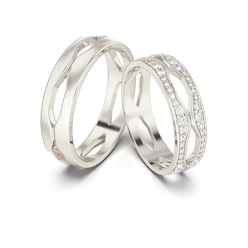 Obrúčky z bieleho zlata 2014113/BX 53462121