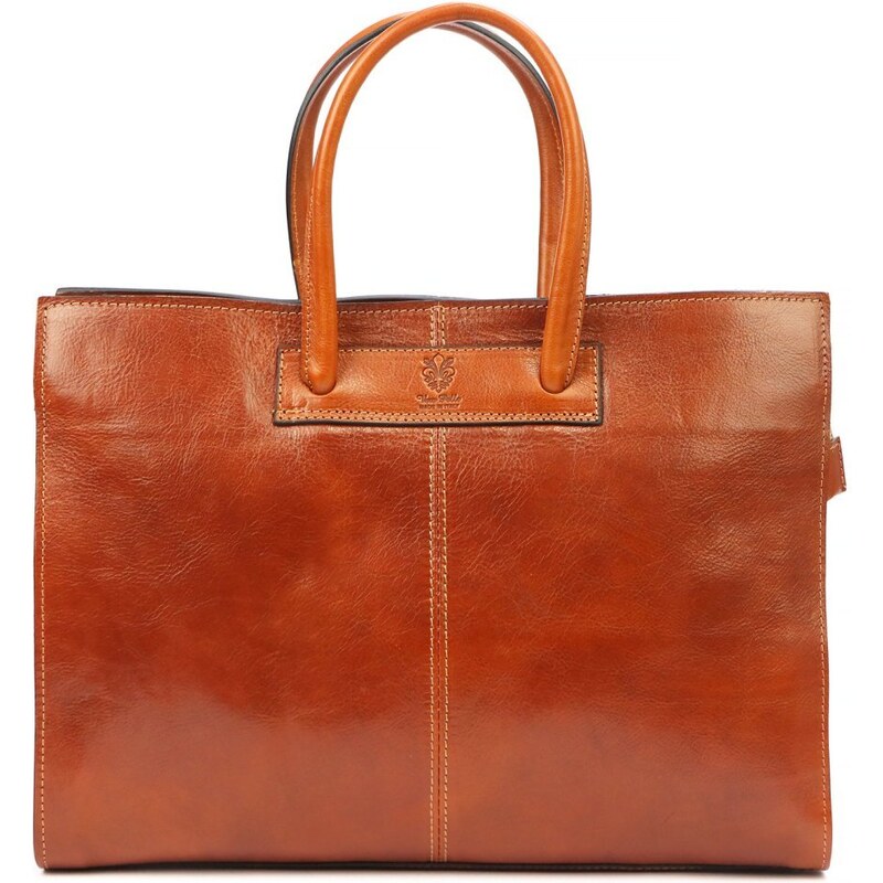 FLORENCE Dámska kožená kabelka AMANDA camel 56610609