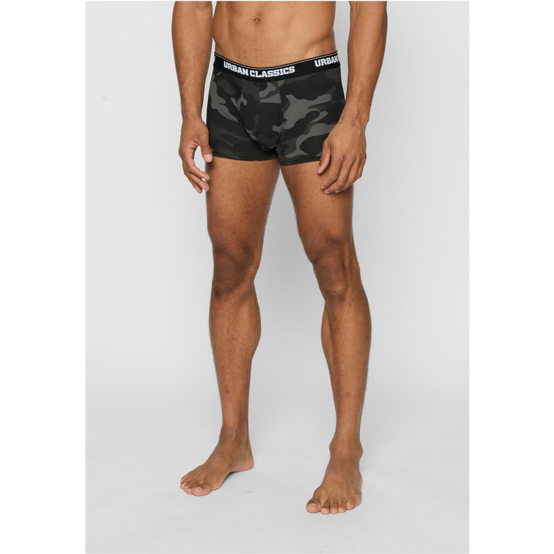 Urban Classics 2-Pack of Camo Boxer Shorts Woodcamo + Darkcamo 50654028