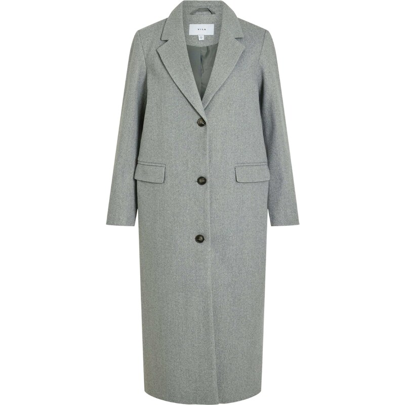VILA Prechodný kabát Solo sivá melírovaná 65643972