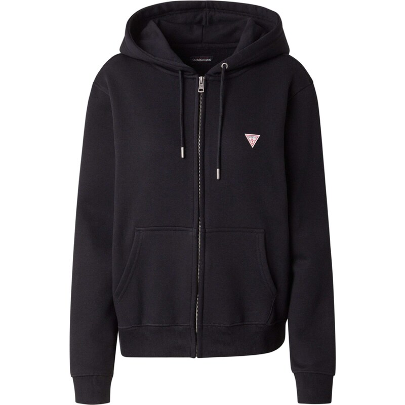 GUESS JEANS Tepláková bunda čierna 57048249