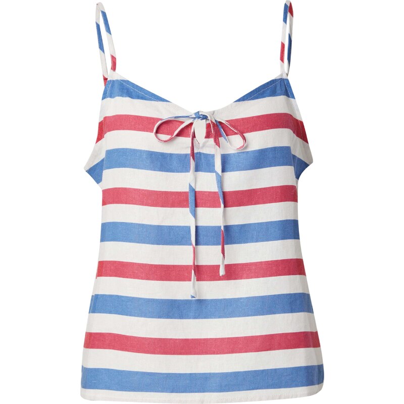 ABOUT YOU Top Galina krémová / modrá / červená 63146634