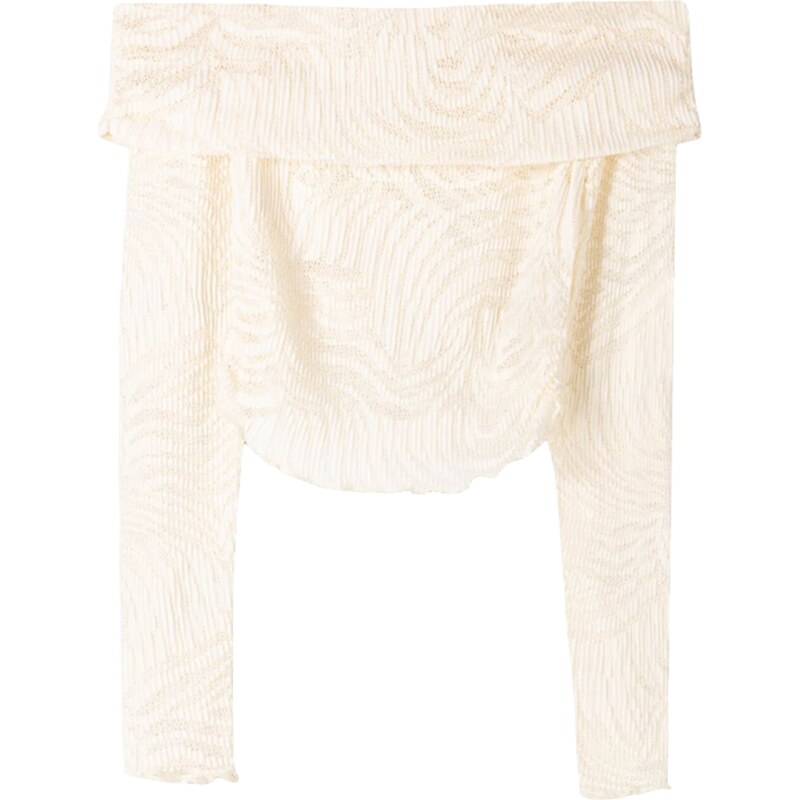 Bershka Tričko nebielená 57902669