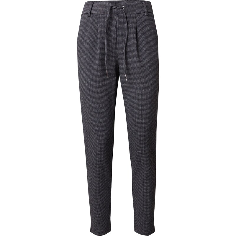 ONLY Plisované nohavice ONLPOPTRASH-GOZI tmavosivá / čierna 56628586