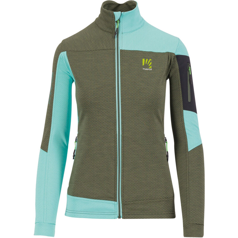 Karpos CHERZ dámska flíska Thyme/Aqua Ski 58443041