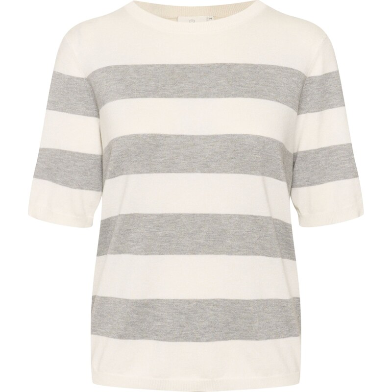 Kaffe Sveter KALizza sivá / biela ako vlna 54327644