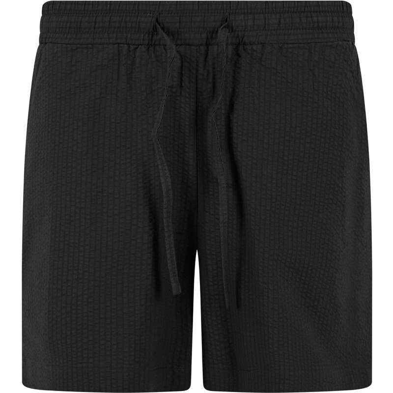 Urban Classics Nohavice Seersucker čierna 57075552