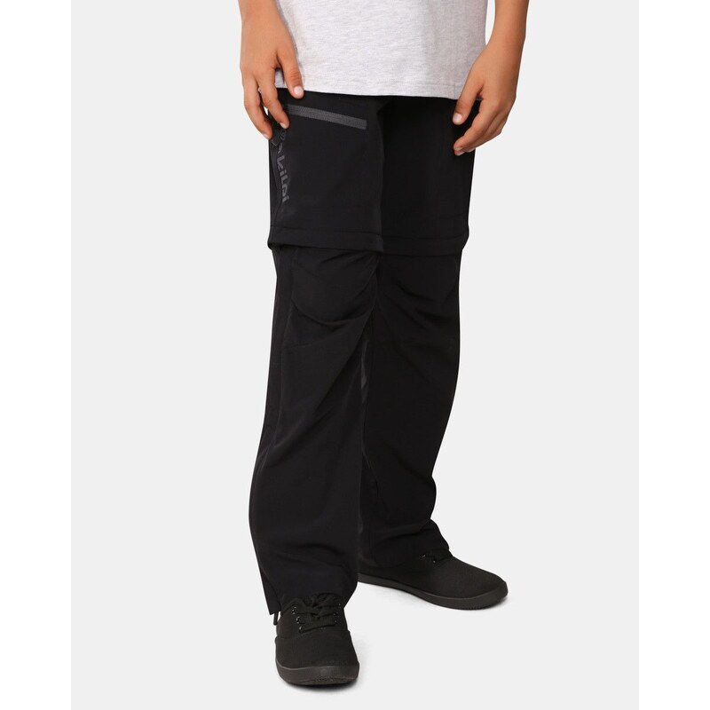 Chlapčenské outdoorové nohavice Kilpi HOSIO-JB čierna 52537182