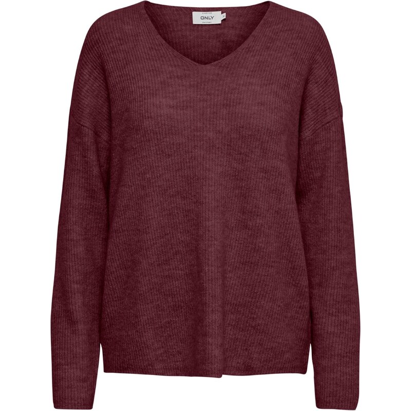 ONLY Sveter ONLCamilla vínovo červená 57017477