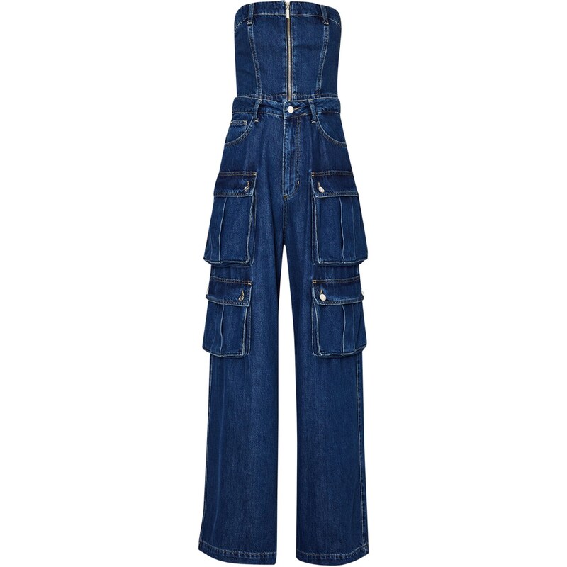 Liu Jo Overal modrá denim 56680070