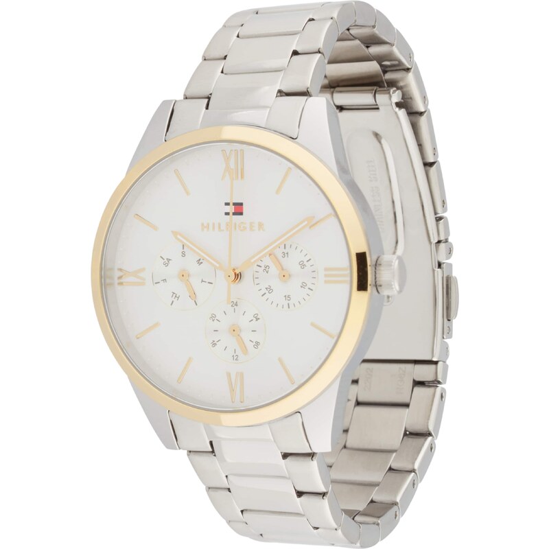 TOMMY HILFIGER Analógové hodinky CAMILLE zlatá / strieborná / biela 56680364