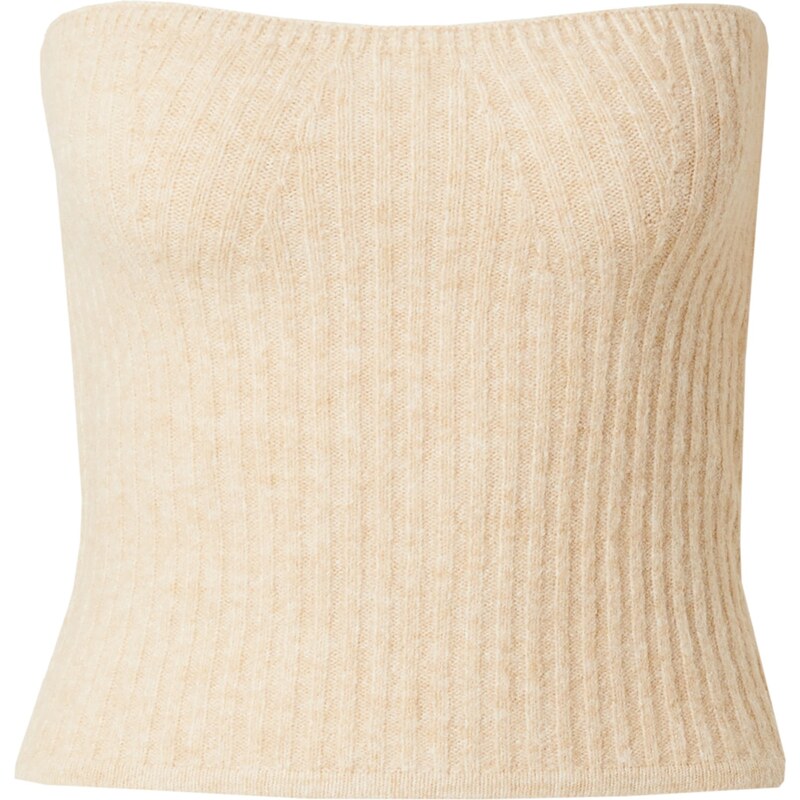 PIECES Vyšívaný top PCLINA biela ako vlna 57223578