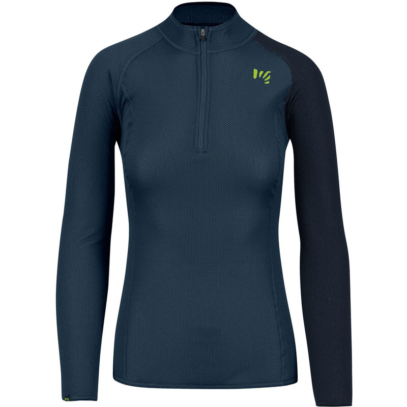 Karpos DINAMICO OCTA dámske tričko s DR, krátky zips Midnight/Vulcan 58442894