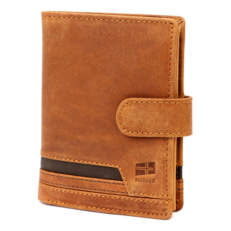 Pánska kožená peňaženka Nordee hnědá KZ54410 66473591