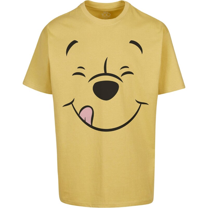 MT Upscale Tričko Disney 100 Winnie Pooh Face citrónová / svetloružová 56752215