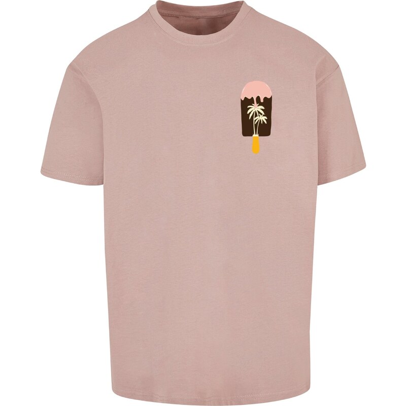 Merchcode Tričko Summer - Icecream oranžová / rosé / púdrová / čierna 57047255