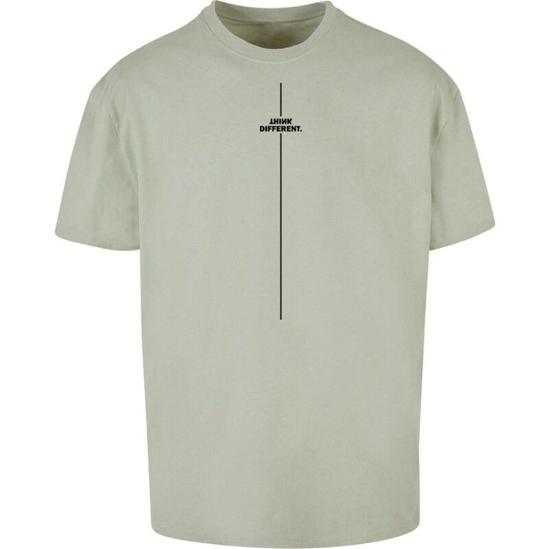 Merchcode Tričko Think Different pastelovo zelená / čierna 57047281