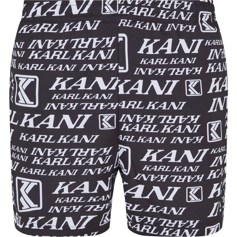 Karl Kani Plavecké šortky čierna / biela 65642853