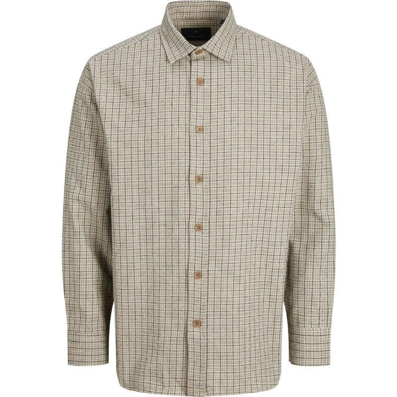 JACK & JONES Košeľa JPRBLAbradfort sivobéžová / čierna / biela 56726597