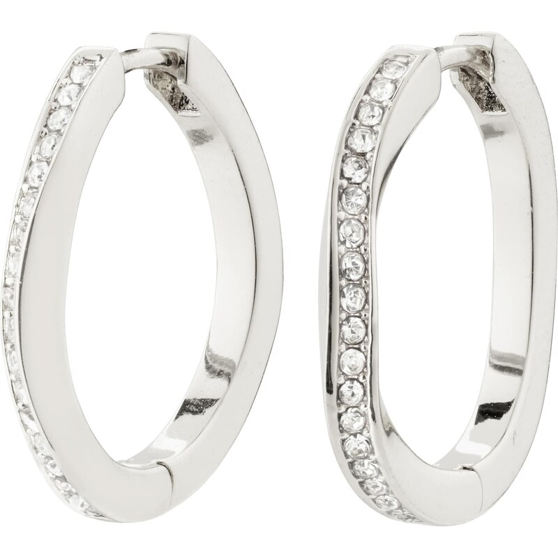 Pilgrim Náušnice True strieborná 56727174