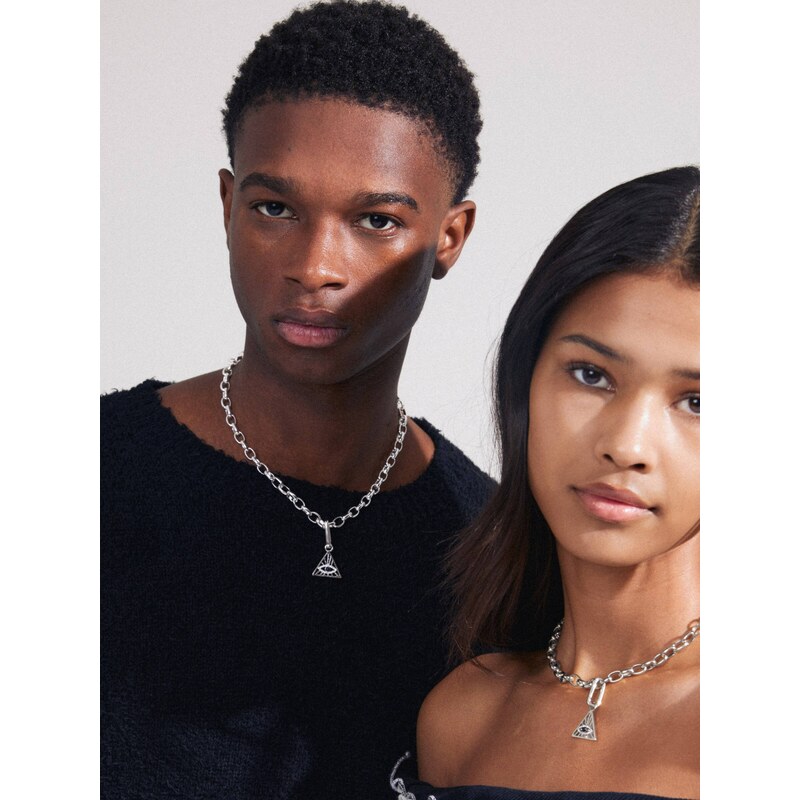 Pilgrim Prívesok čierna / strieborná / priehľadná 57048556