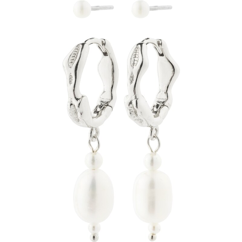 Pilgrim Náušnice Constance strieborná 56727516