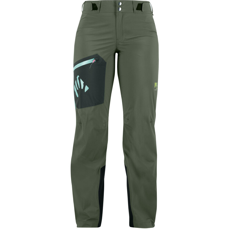 Karpos VALSESIA SHELL skialpinistické nohavice, dámske, thyme/black 58443750