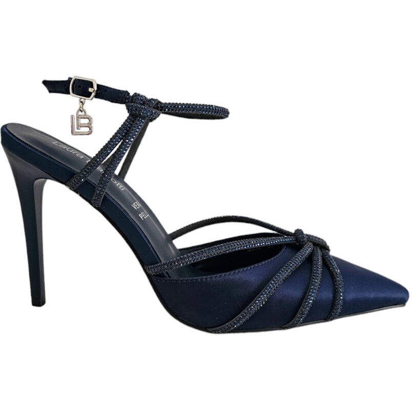 Saténové Lodičky Laura Biagiotti ST Navy 56737674