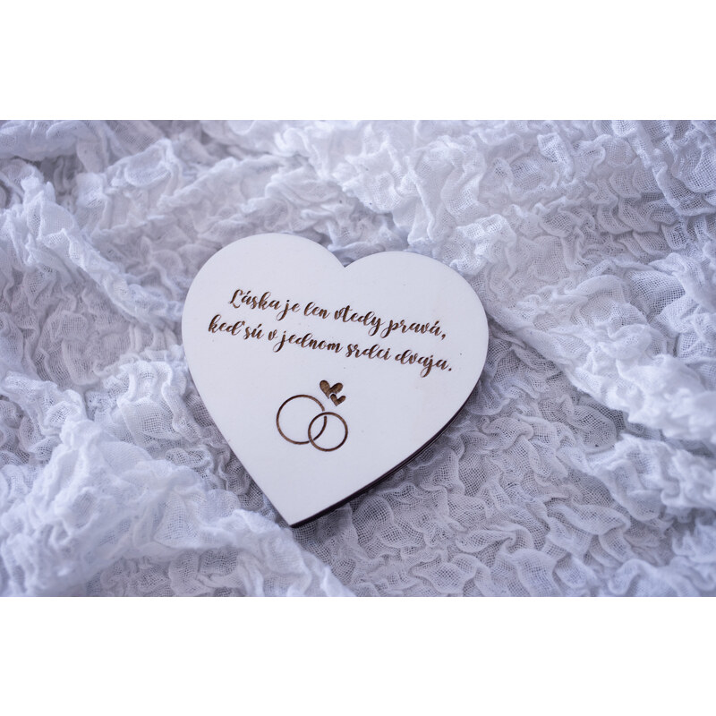 Krabička na obrúčky V jednom srdci 56746421