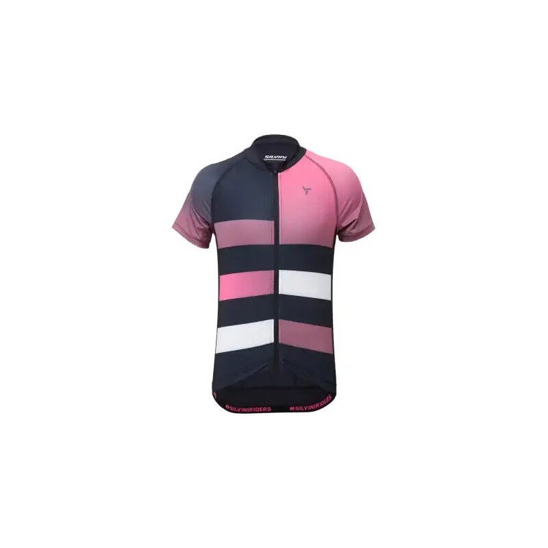 Silvini Mazzani Detský dres s krátkym rukávom Black/Fuchsia vel. 122 48477729