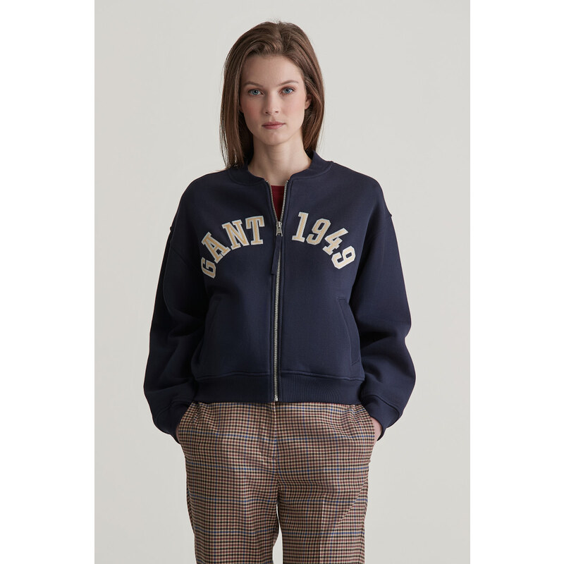 MIKINA GANT 1949 ARCH BOMBER SWEAT EVENING BLUE 56755550